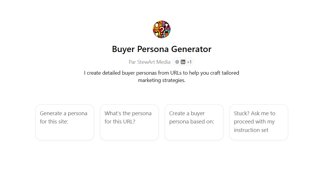 chat gpt buyer persona
